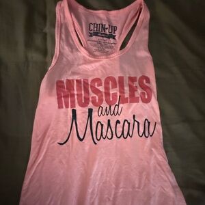 Muscles and Mascara Work Out Tank Size XS